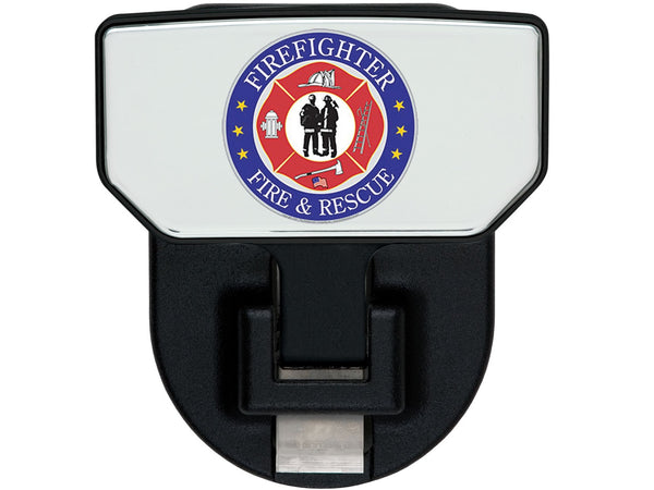 Carr HD Universal Hitch Step - Fits 2 in. Receiver - Black - Fire & Rescue - Single