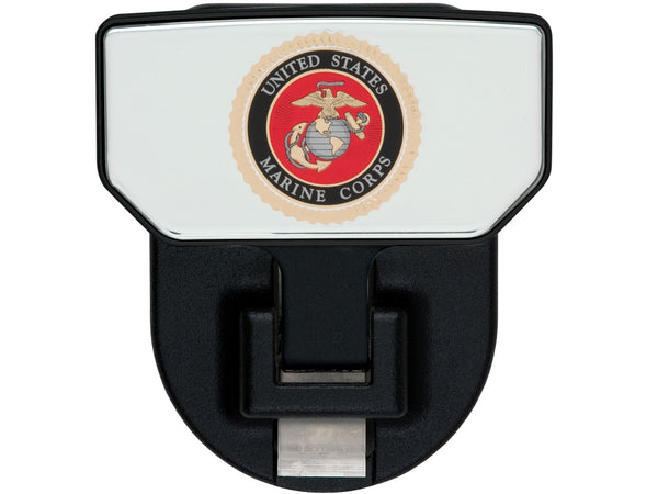 Carr HD Universal Hitch Step - Fits 2 in. Receiver - Black - U.S. Marines - Single