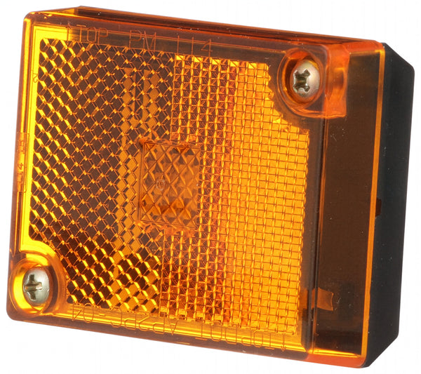 Peterson Manufacturing Sqr Clr Mkr Lit Stud Mt Amb