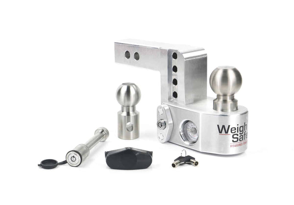 Weigh Safe 4" Drop Hitch, 2" Shank (10K/12.5K Gross Tongue Weight Rating) (WS4-2-KA)