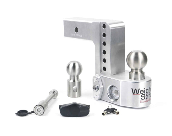 Weigh Safe 6" Drop Hitch, 2.5" Shank (10K/18.5K Gross Tongue Weight Rating) (WS6-2.5-KA)