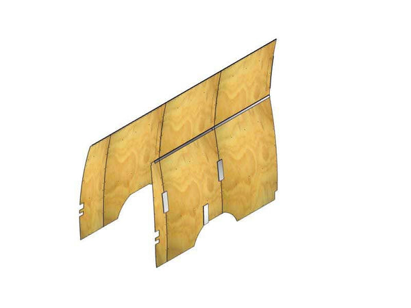Westcan Plywood Wall Liner Kit - 07-24 Sprinter High Roof 170" WB