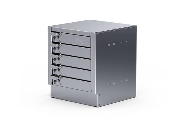 Westcan Compact 5 Drawer Unit 11-7/8"L 12-1/8"D 13-5/8"H