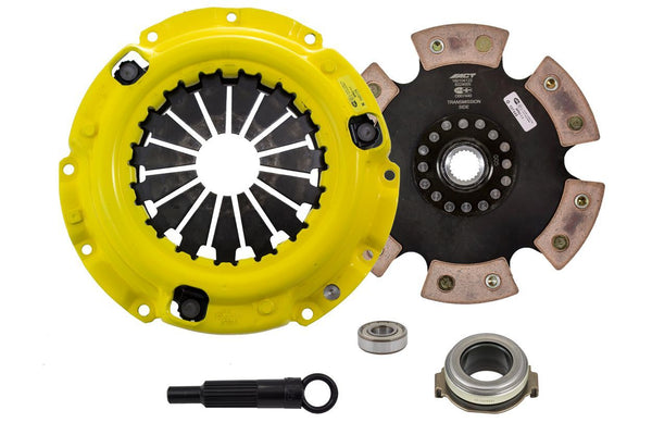 Advanced Clutch ACT Ensemble d'embrayage Heavy Duty à disque de course à moyeu rigide 6 patins (Z66-HDR6)