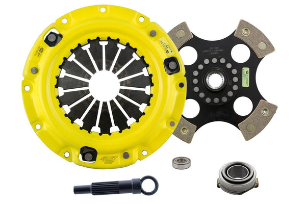 Advanced Clutch ACT Ensemble d'embrayage Heavy Duty à disque de course à moyeu rigide 4 patins (ZP2-HDR4)