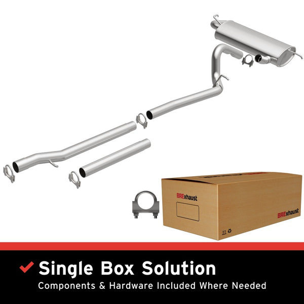 BRExhaust Ensemble d'échappement de remplacement à ajustement direct 07-11 Jeep Wrangler 3.8L