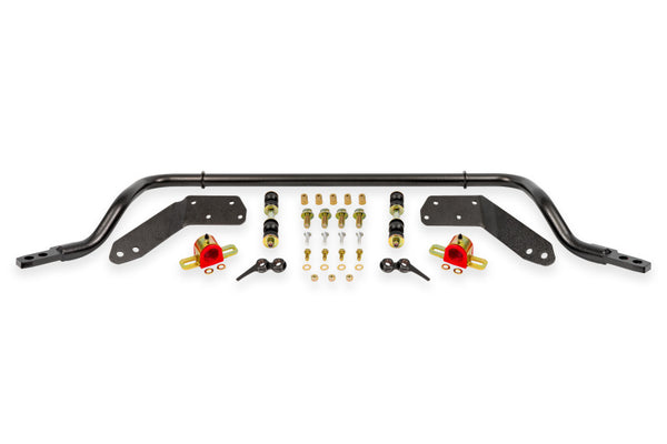 BMR 78-87 G-Body Front Sway Bar Kit - 1.25in Hollow - 2-Hole Adjustable - Black Hammertone