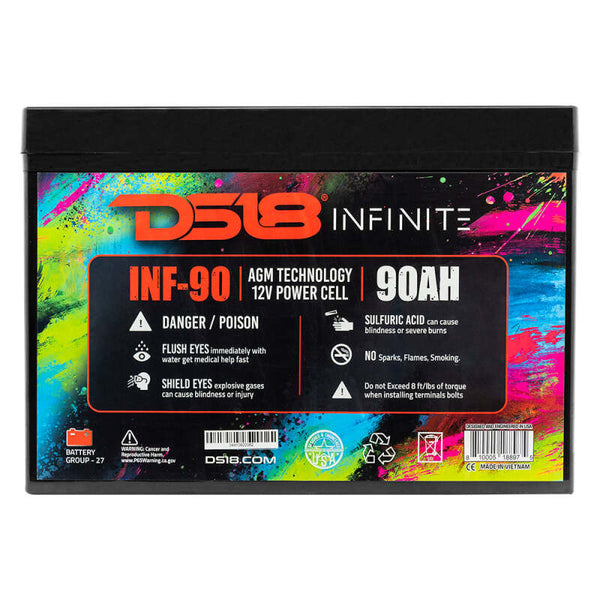 DS18 2500 Watts 90 AH Infinite AGM Power Cell Battery