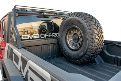 DV8 Offroad Porte-pneu vertical universel pour caisse 2019+ Jeep Gladiator