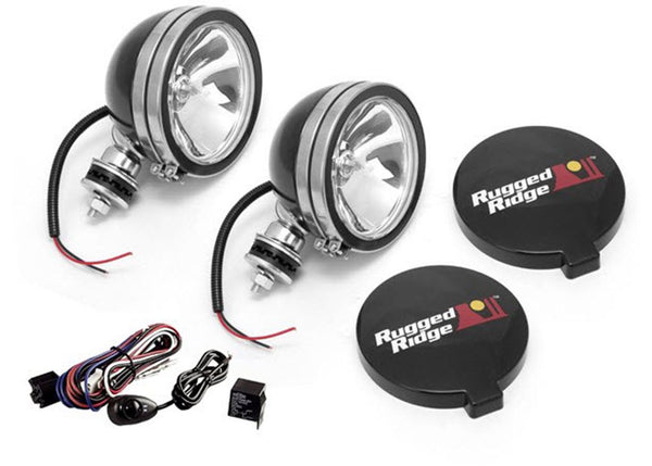 Rugged Ridge Off RD 2 Light Kit 6IN BL 100