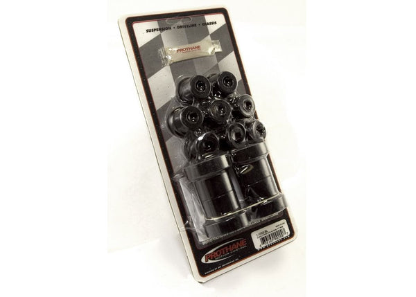 Rugged Ridge Front LEAF Spring Bushing KIT Black 7686 JEEP CJ Models (1-1002BL)