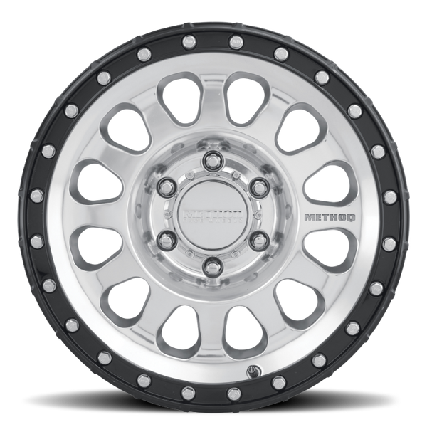 Method MR315 18x9 +18mm Offset 8x170 130.81mm CB Polished Wheel - Gloss Black Lip