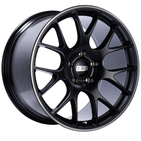 BBS Roue CH-R 20x11.5 5x130 ET65 alésage central 71.6 à protège-jante poli - noir satiné