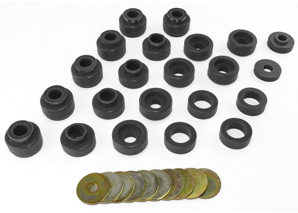 Rugged Ridge BODY Mount KIT Black 8795 JEEP Wrangler (YJ)