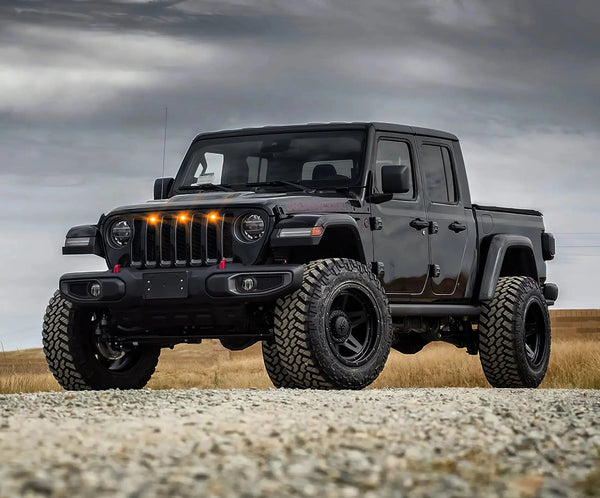 Oracle Ensemble de calandre à DEL style Pre-Runner pour Jeep Gladiator JT - ambre