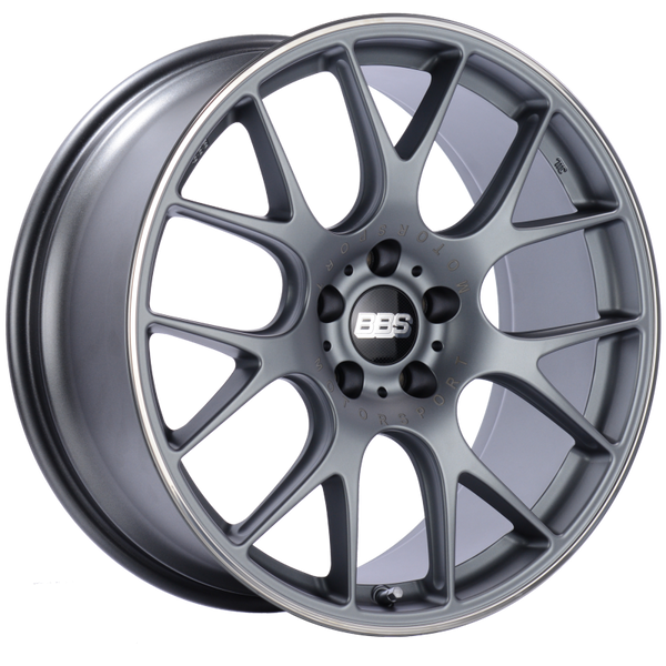 BBS Roue CH-R 20x9.5 5x114.3 ET40 alésage central 66 à protège-jante poli - titane satiné