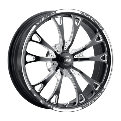 Weld Roue 1 pièce V-Series 17x4.5 / 5x4.5 / espacement arrière 2.2 po - noir brillant fraisé