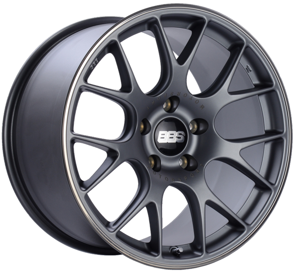 BBS Roue CH-R 19x10 5x130 ET38 alésage central 71.6 à protège-jante poli - titane satiné