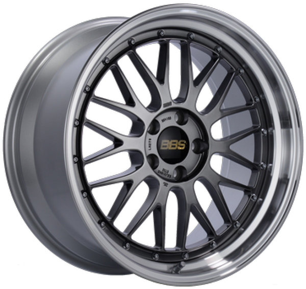 BBS LM 19x9.5 5x114.3 ET32 PFS Diamond Black Center Diamond-Cut Rim Wheel - PFS/Clip Req