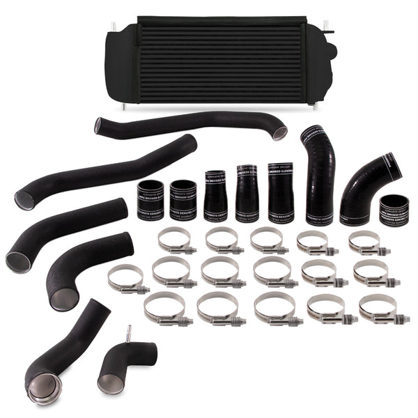 Mishimoto Ensemble de refroidisseur intermédiaire performance 2017+ Ford F150 3.5L EcoBoost - refroidisseur noir, tuyaux noirs