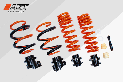 AST Ressorts d'abaissement réglables BMW G87 M2 / G80 M3 / G81 /G82 M4 / G83 M4 - 20-46mm avant / 10-36mm arrière