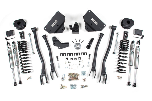 BDS Suspension 4" Lift Kit — Gas, Factory Rear Air Ride — 2014-2018 Ram 2500, 4WD (BDS1634H)