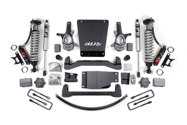 Kit de suspension 6 pouces pour GM 1500 4x4 2007-2013, arrière de 3,5 pouces, bloc/AAL - Avant C/O 2.5 PES - Arrière P/B 2.5 PES