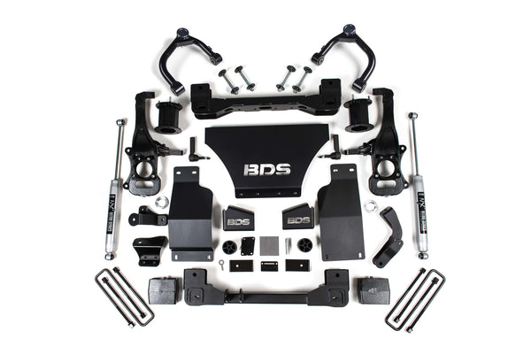 BDS Suspension 6" Lift Kit — Gas — 2019-2025 Chevy Silverado 1500 / GMC Sierra 1500, 4WD (BDS1801H)
