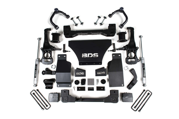 BDS Suspension 4" Lift Kit — Gas — 2019-2026 Chevy Silverado 1500 Trail Boss / GMC Sierra 1500 AT4, 4WD (BDS1805H)