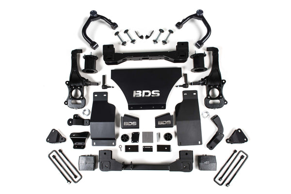 BDS Suspension 6" Lift Kit — Adaptive Ride Control — Gas — 2019-2026 Chevy Silverado 1500 High Country / GMC Sierra 1500 Denali, 4WD (BDS1809H)