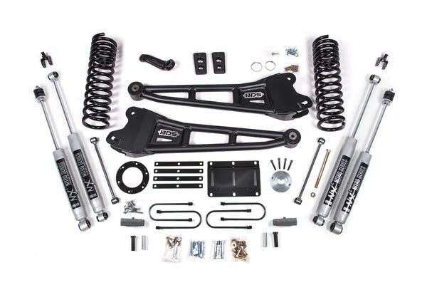 BDS Suspension 6" Lift Kit — 4" Block Kit, 8 Bolt, NX2 Nitro Shocks — Diesel — 2013-2018 Ram 3500, 4WD (BDS2139H)