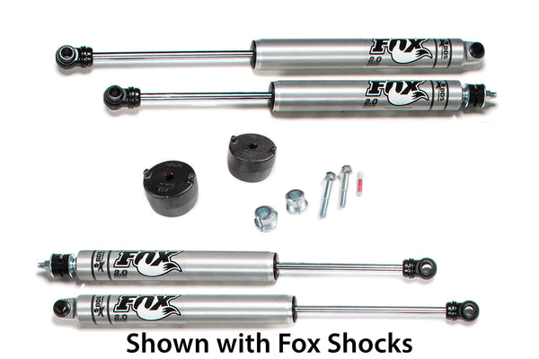 BDS Suspension Leveling Kit 2-0 in Gas or Diesel Coil Spacer Kit w/FOX Shocks — 2005-2016 Ford F-250 / F-350 Super Duty, 4WD (BDS326FS)