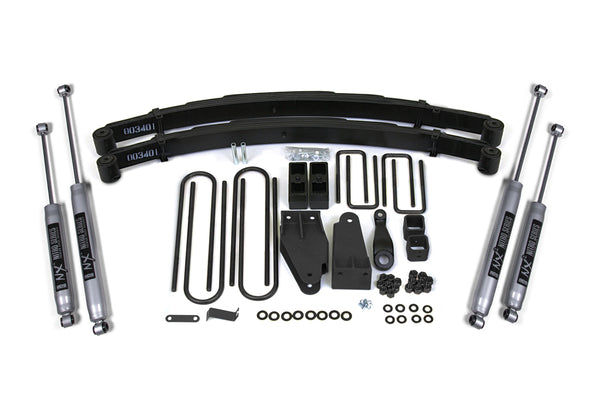 BDS Suspension Ensemble de rehaussement 4 po — 4RM — 1980-1996 Ford F-250