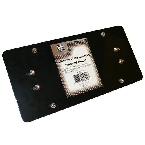 Support de plaque d'immatriculation Bulldog avec guide-câble intégré