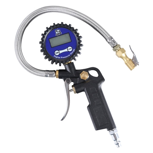 Bulldog Inflator Pistol Grip w/0-200 PSI Digital Gauge