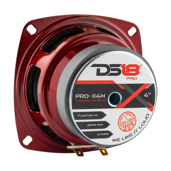 DS18 4in 100 Watts RMS 8 ohm Mid-Range Loudspeaker