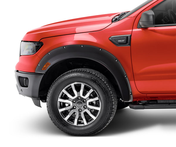 Bushwacker Fender Flare Pocket Style 2pc Front - Black (BW20119-02)