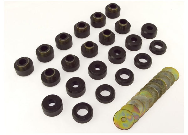 Rugged Ridge BODY Mount KIT Black 9703 JEEP Wrangler