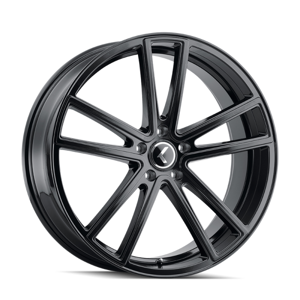 Kraze Roue KR190 Lusso 22x8.5 / 5x120 / déport 38mm / moyeu 74.1mm - noir brillant