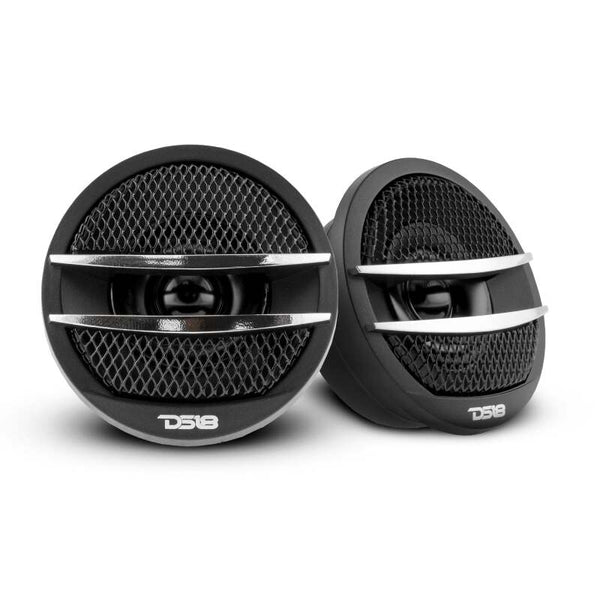 DS18 1.38in Dome Tweeters 25 Watts RMS 0.5in Pei Vc 4 ohm Silver