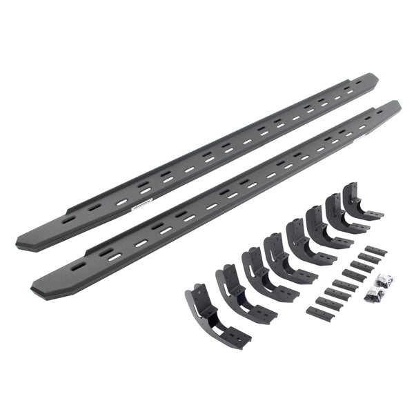 Go Rhino Marchepieds RB30 Slim Line 2019-2026 Silverado/Sierra 1500/2020+ 2500/3500 HD - noir (69604887SPC)
