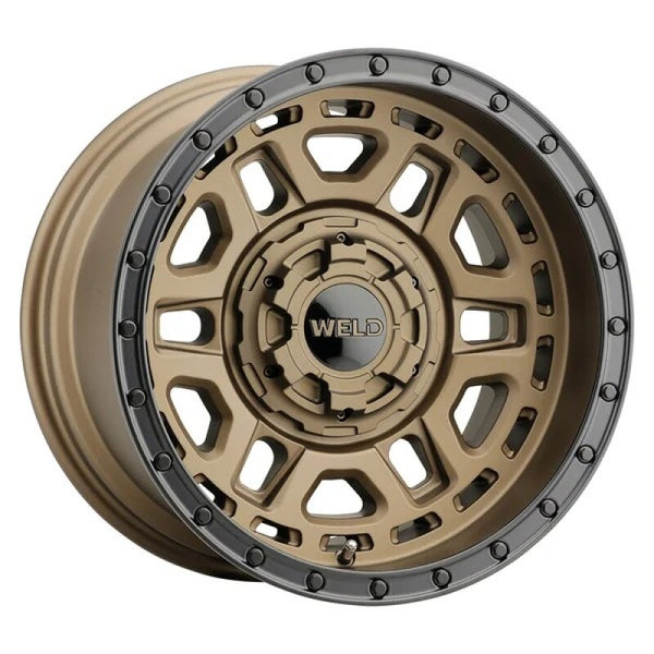 Weld Off-Road Roue Crux 17x9 po / 6x135 BP / ET -12 / alésage 106.1mm - bronze satiné / noir satiné