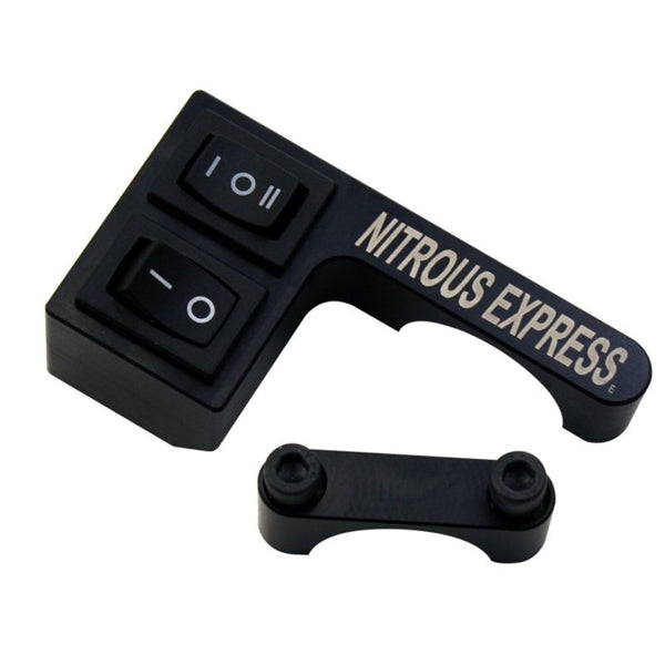 Nitrous Express Support d'interrupteurs de guidon (guidon de 7/8 po, interrupteurs décalés vers la gauche)