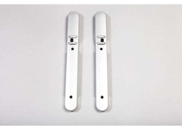 Rugged Ridge Front Door Handle Trim Brushed Silver 2007-2010 Jeep Wrangler (JK)