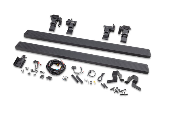 Go Rhino Ensemble de marchepieds électriques VoltStep 20-24 Jeep Gladiator CC 4 portes (découpe/perçage requis) - noir texturé