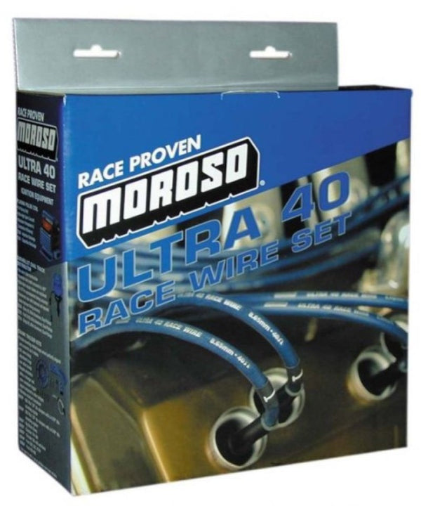 Moroso Jeu de fils d'allumage Chevrolet Big Block - Ultra 40 - non gainé - non HEI - tête d'allumeur de type Crab - rouge
