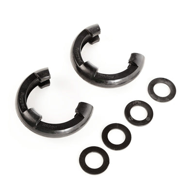 Rugged Ridge Ensemble d'isolateurs pour anneau en D 7/8 po - noir