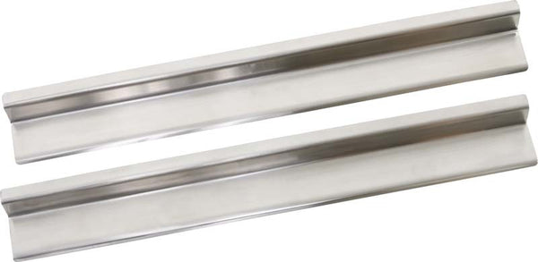 Kentrol 07-18 Jeep Wrangler JK Entry Guards Pair 2 Door - Polished Silver