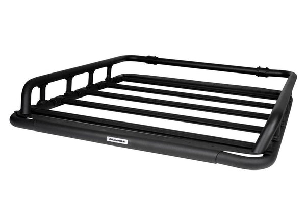 Go Rhino Srm500 55In Flat Platform Roof Rack With Tri Rail Kit Textured Black (5935352T)