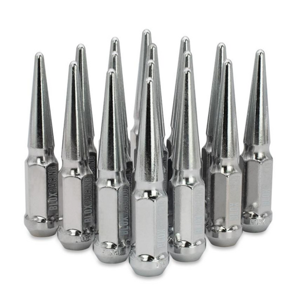 BLOX Racing Écrous de roue forgés Spike - chrome 12 x 1.25mm - jeu de 16